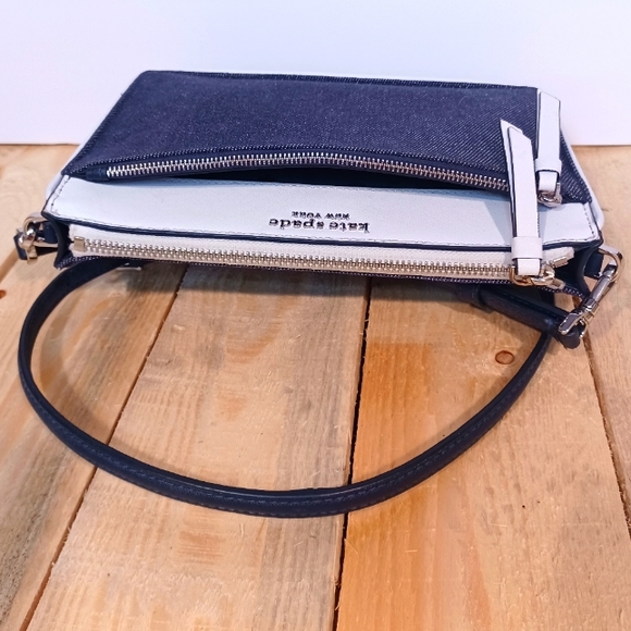 Kate Spade New York Cameron denim colorblock top zip crossbody - Picture 5 of 12